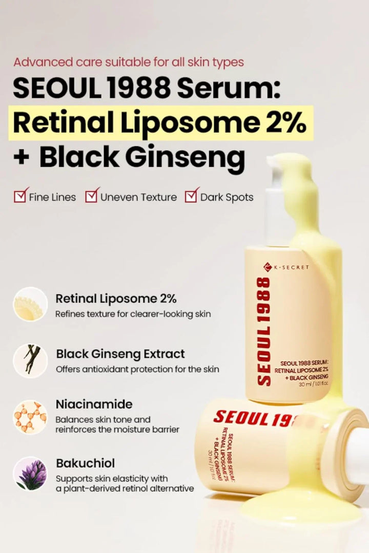 SEOUL 1988 Serum : Retinal Liposome 2% + Black Ginseng