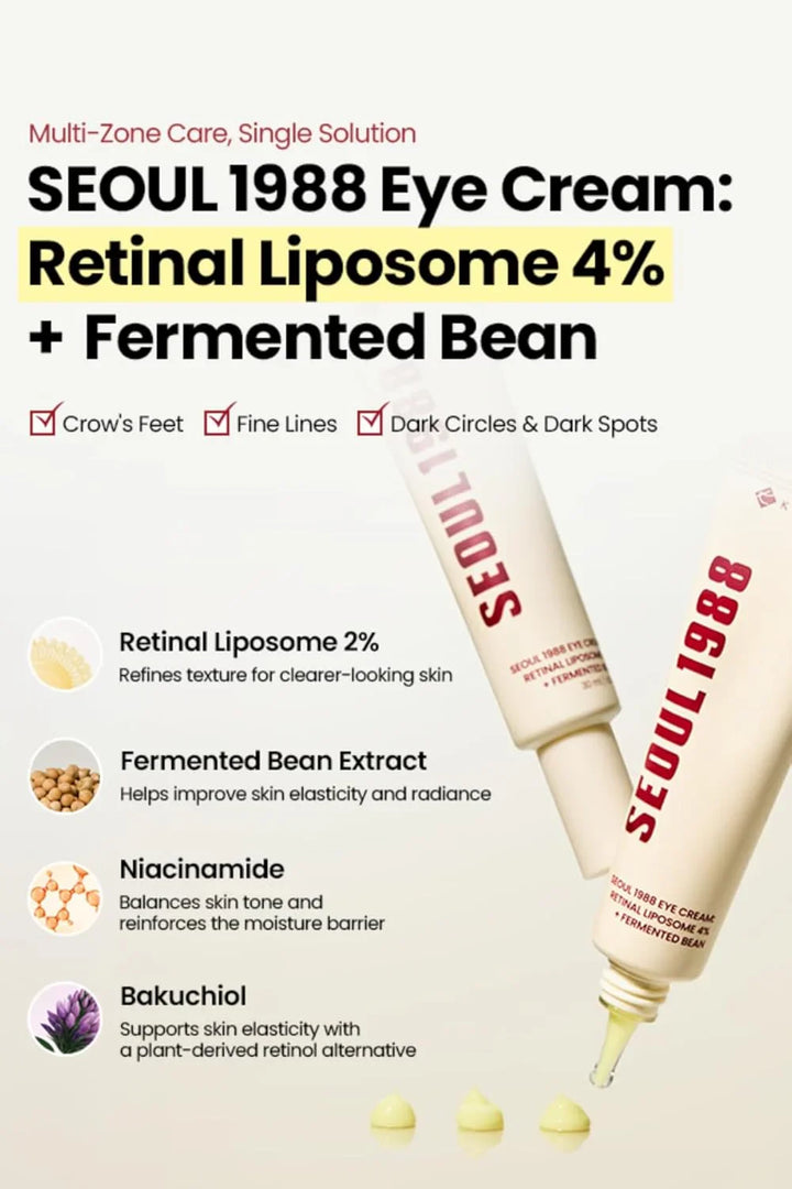 SEOUL 1988 Eye Cream : Retinal Liposome 4% + Fermented Bean