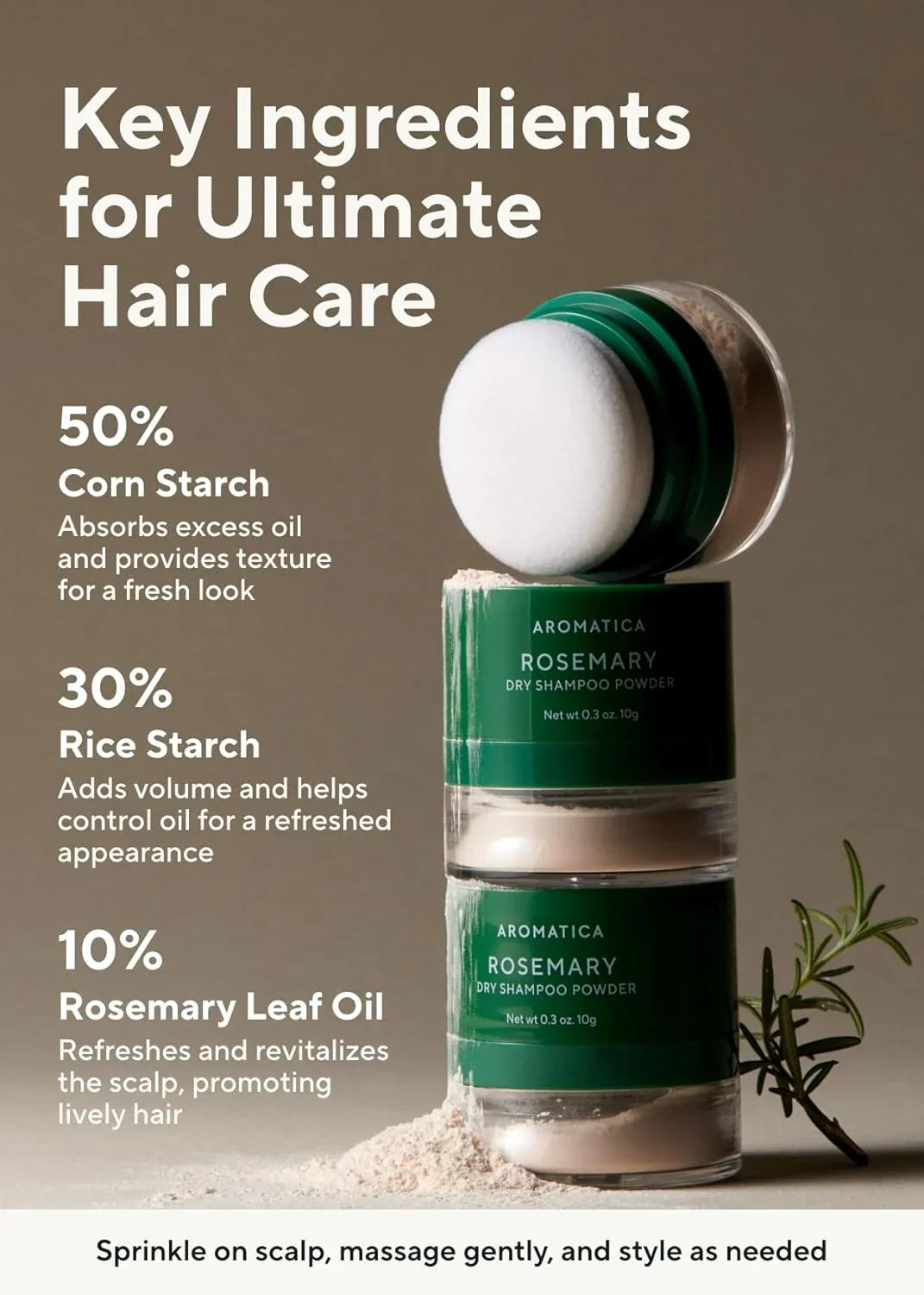 Rosemary Dry Shampoo Powder