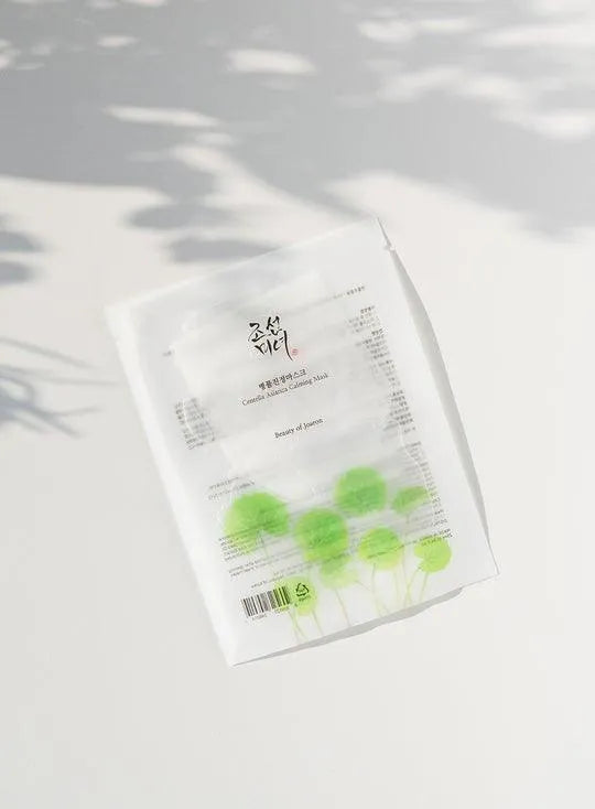Beauty of Joseon Centella Asiatica Calming Mask on white surface, Korean skincare Me Time Groningen