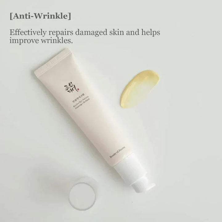 Beauty of Joseon Revive Eye Serum Korean skincare tube with cream on white background