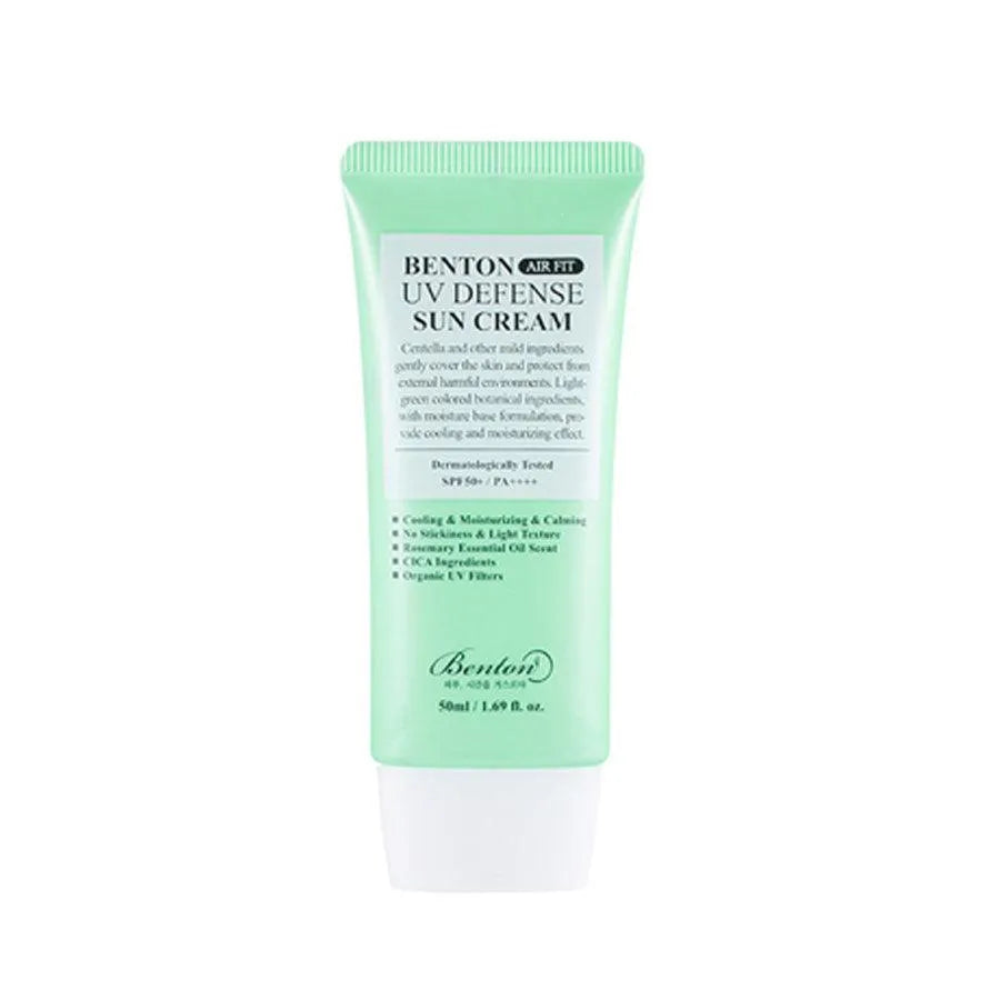 Benton Air Fit UV Defense Sun Cream SPF 50+ tube, Korean skincare, Me Time Groningen