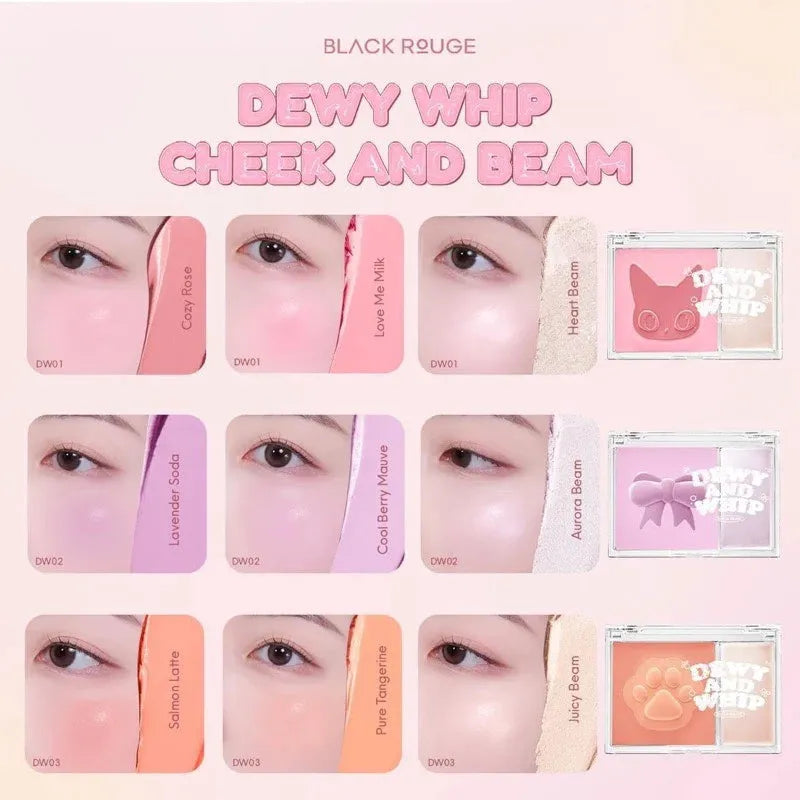 Black Rouge Dewy Whip Cheek and Beam