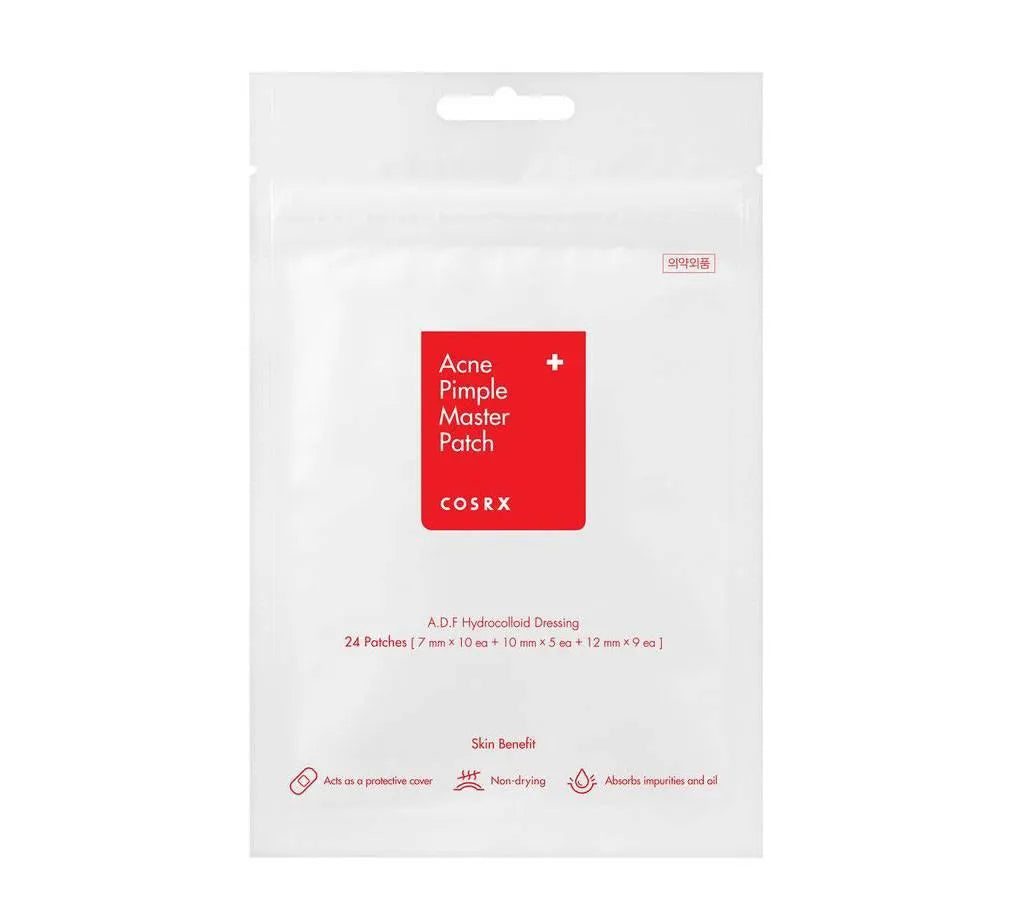 COSRX Acne Pimple Master Patch Korean skincare product in white pouch, Me Time Groningen