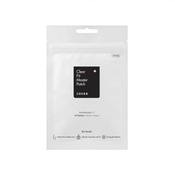 COSRX Clear Fit Master Patch Korean skincare product in white pouch, Me Time Groningen