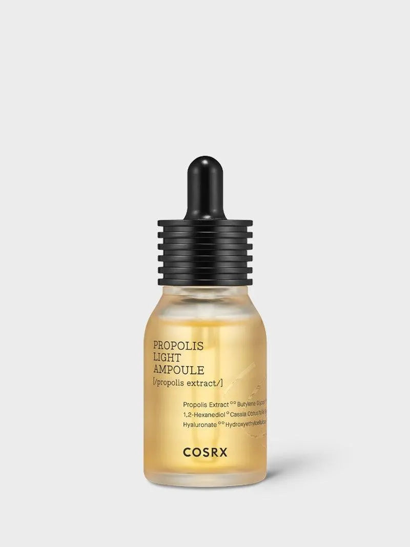 COSRX Propolis Light Ampoule Korean skincare serum bottle on white background, Me Time Groningen