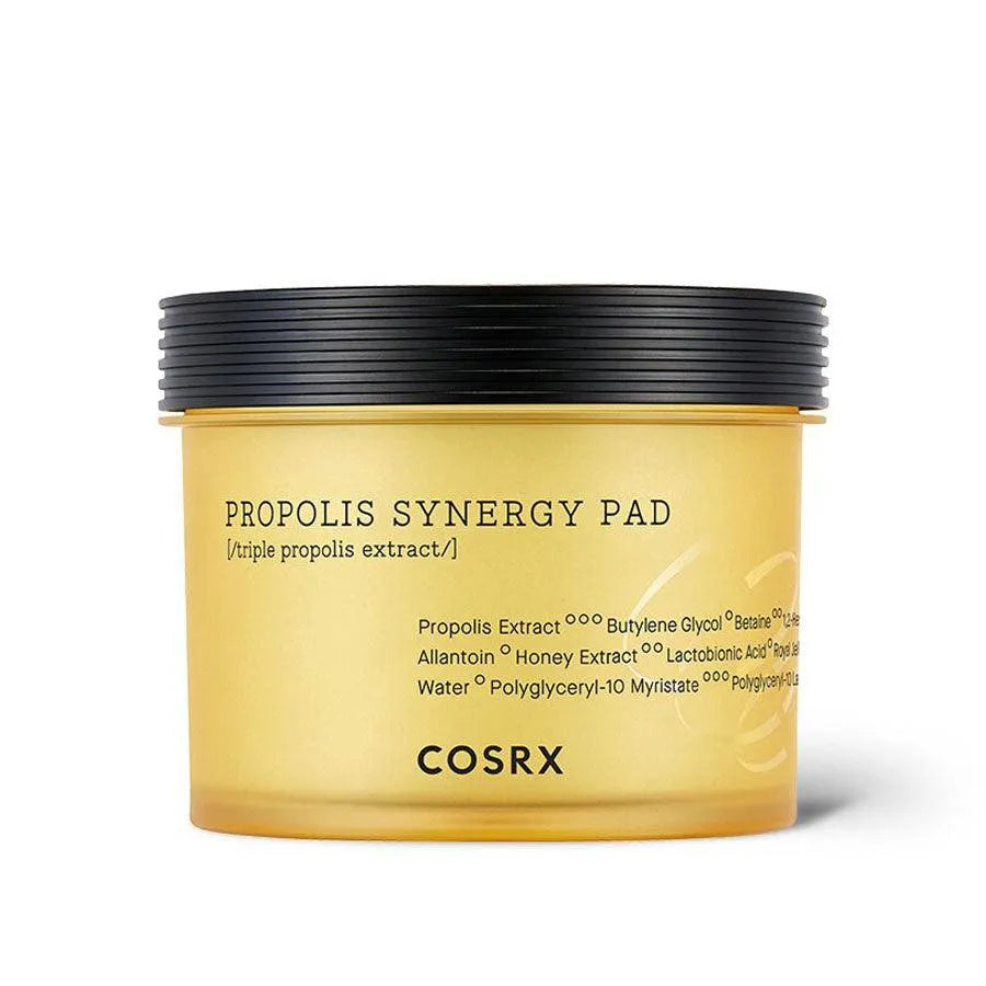 COSRX Propolis Synergy Pad Korean skincare product in yellow jar at Me Time Groningen