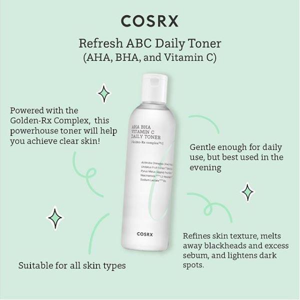 COSRX Refresh AHA BHA Vitamin C Daily Toner