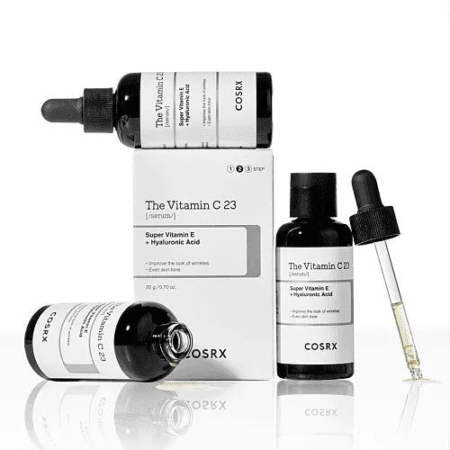 COSRX The Vitamin C 23 serum bottles and dropper, Korean skincare product at Me Time Groningen