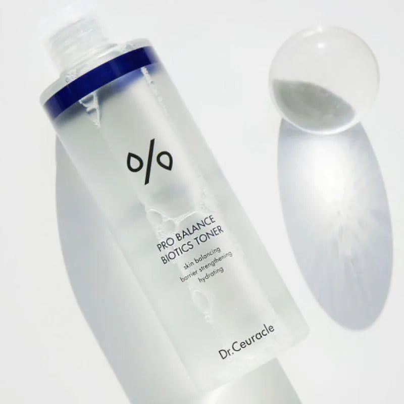 Dr.Ceuracle Pro Balance Biotics Toner bottle on white background, Korean skincare Me Time Groningen
