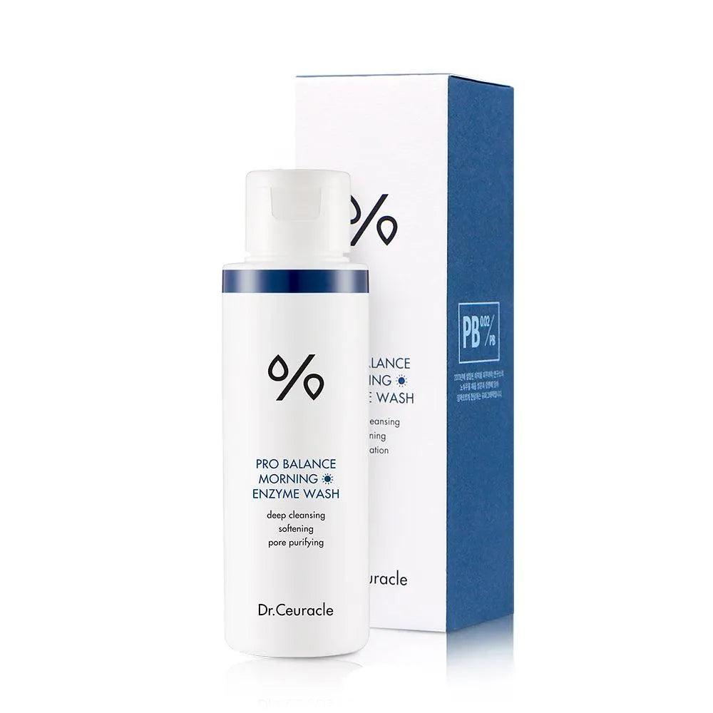 Dr. Ceuracle Pro Balance Morning Enzyme Wash bottle and box, Korean skincare at Me Time Groningen
