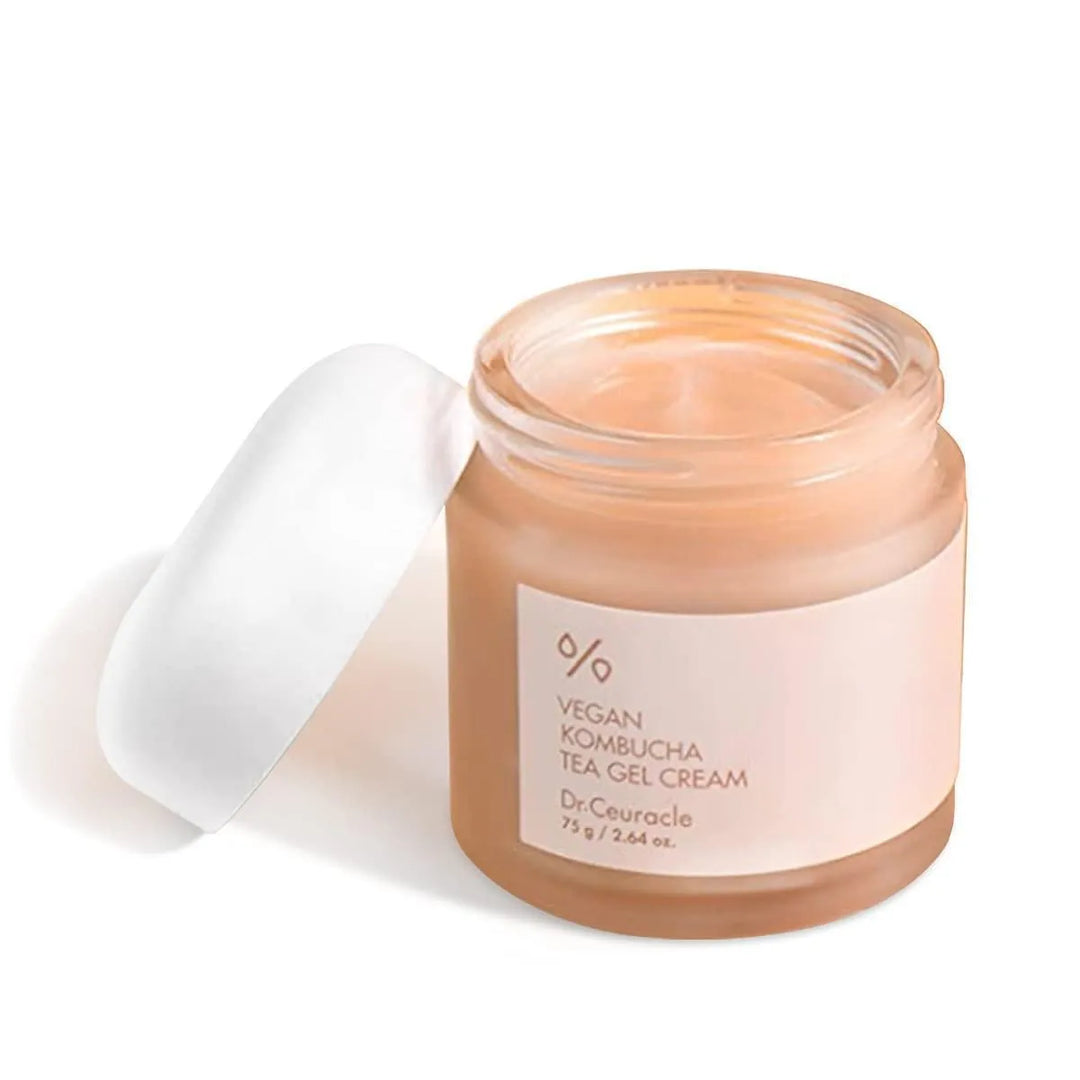 Dr. Ceuracle Vegan Kombucha Tea Gel Cream jar, Korean skincare product at Me Time Groningen