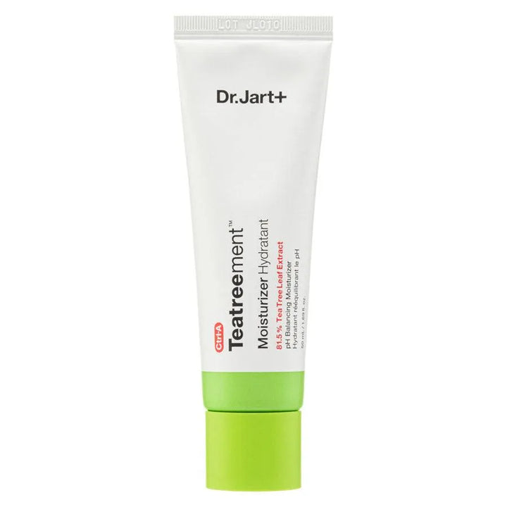 Dr.Jart+ Teatreement moisturizer tube, Korean skincare, white with green cap