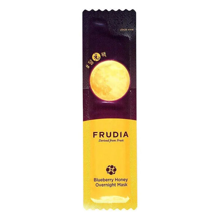Frudia Blueberry Honey Overnight Mask sachet, Korean skincare product, Me Time Groningen