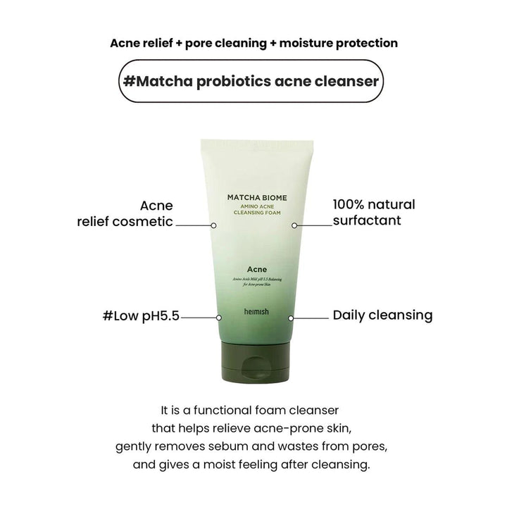 Heimish Matcha Biome Amino Acne Cleansing Foam