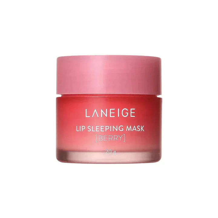 LANEIGE Lip Sleeping Mask Berry 20g Korean skincare product jar on white background