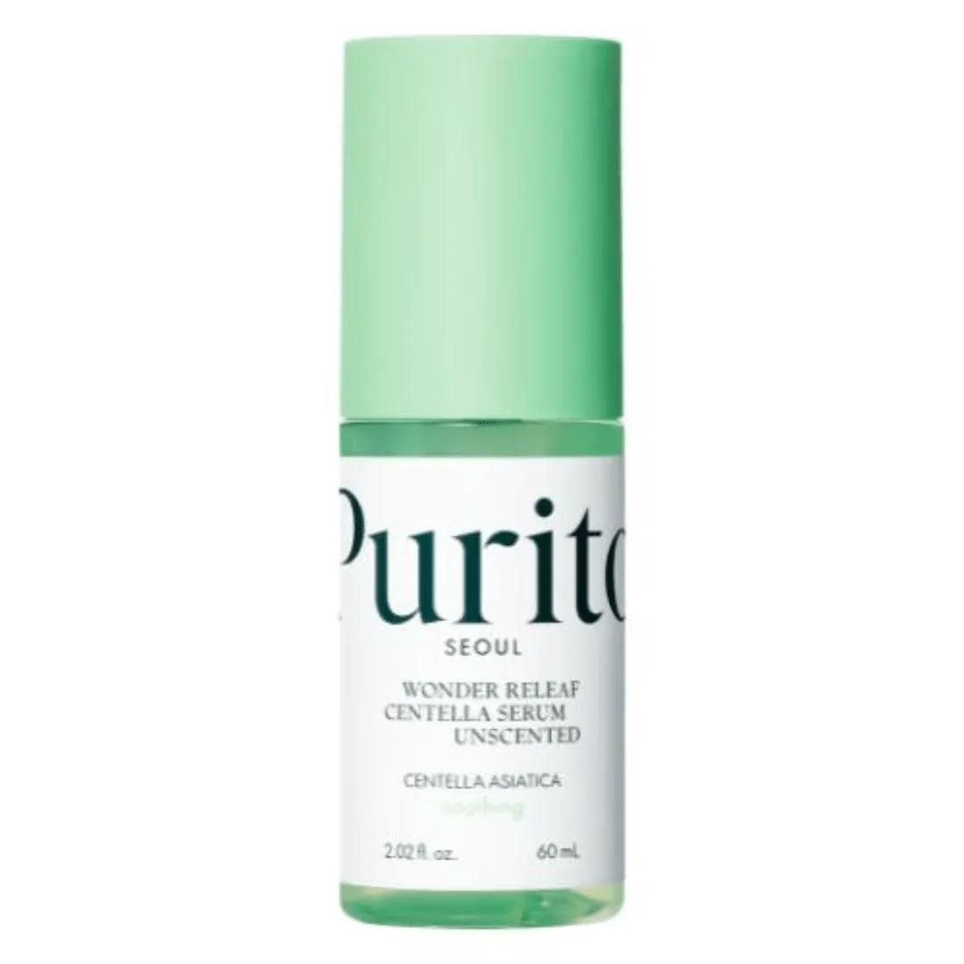 Purito Wonder Releaf Centella Serum Unscented bottle, Korean skincare at Me Time Groningen