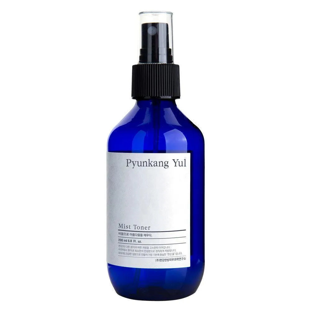 Pyunkang Yul Mist Toner in blue spray bottle, Korean skincare at Me Time Groningen