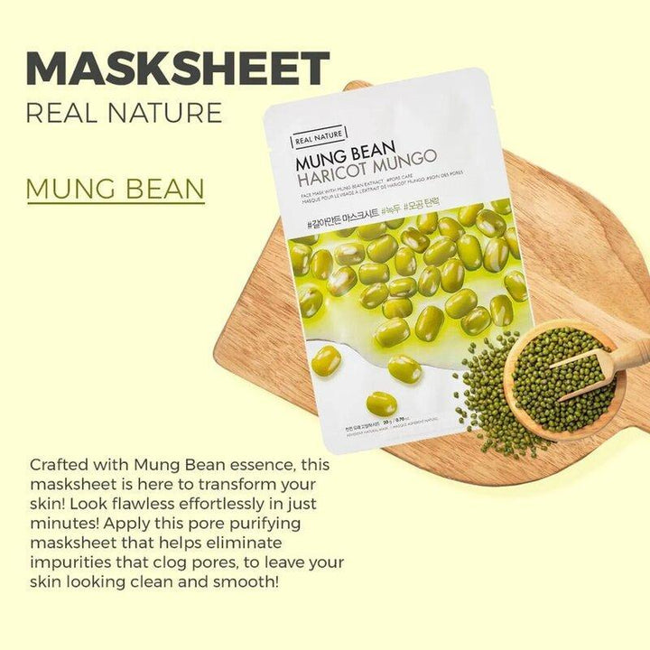 The Face Shop Real Nature Face Mask Mung Bean