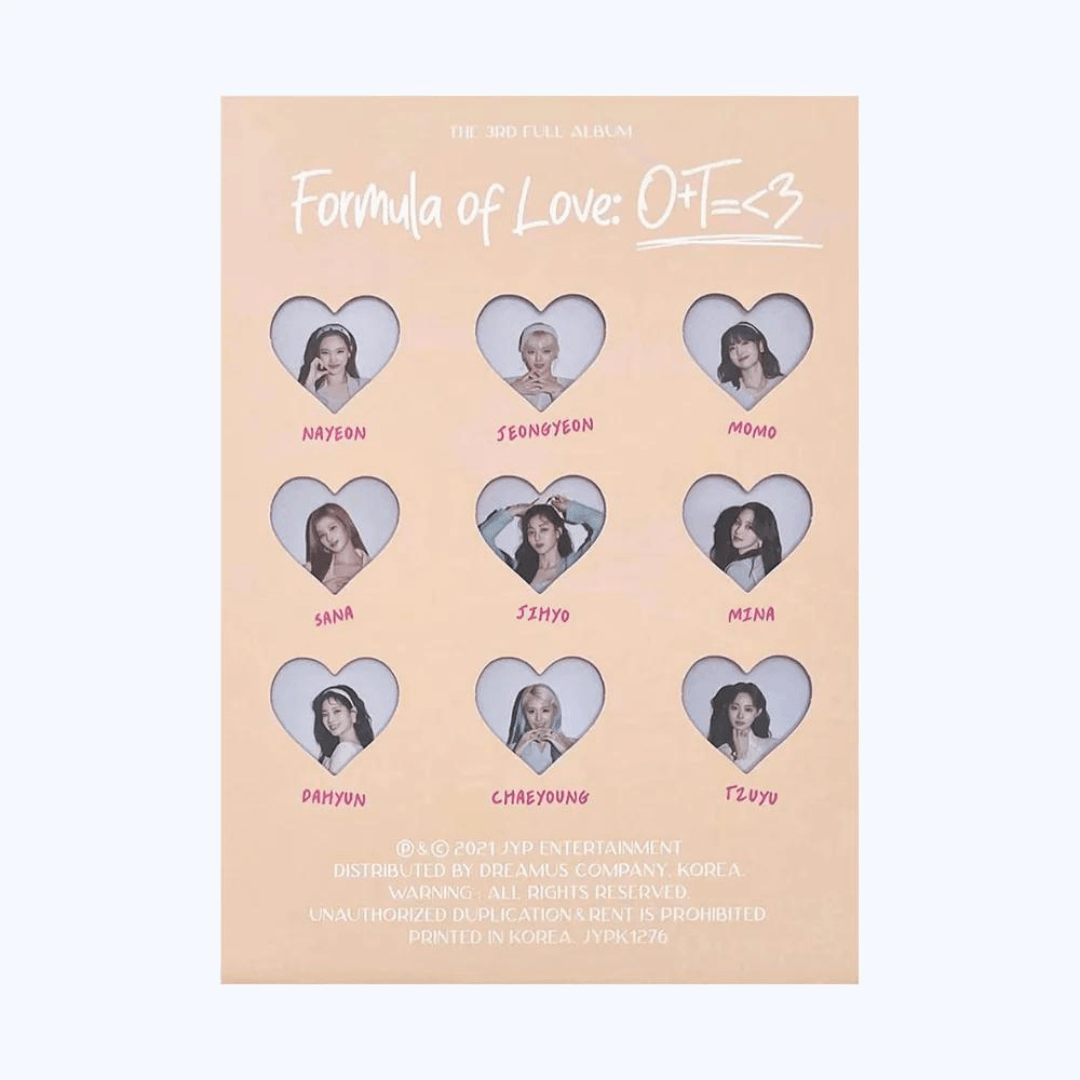 TWICE 3RD ALBUM [FORMULA OF LOVE: O+T=<3]