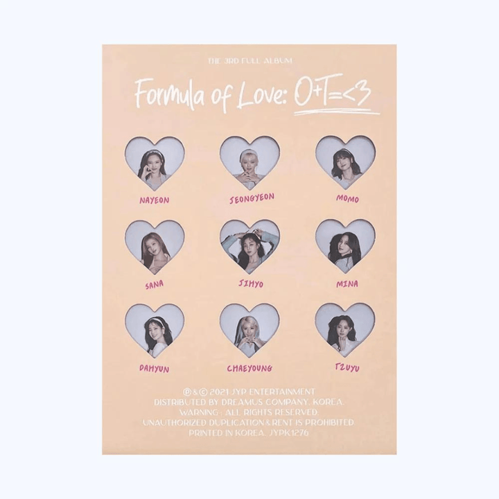 TWICE 3RD ALBUM [FORMULA OF LOVE: O+T=<3]