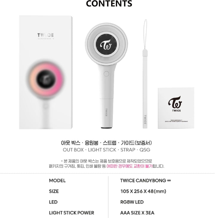 TWICE - CANDYBONG ∞ OFFICIAL LIGHT STICK (Ver. 3)